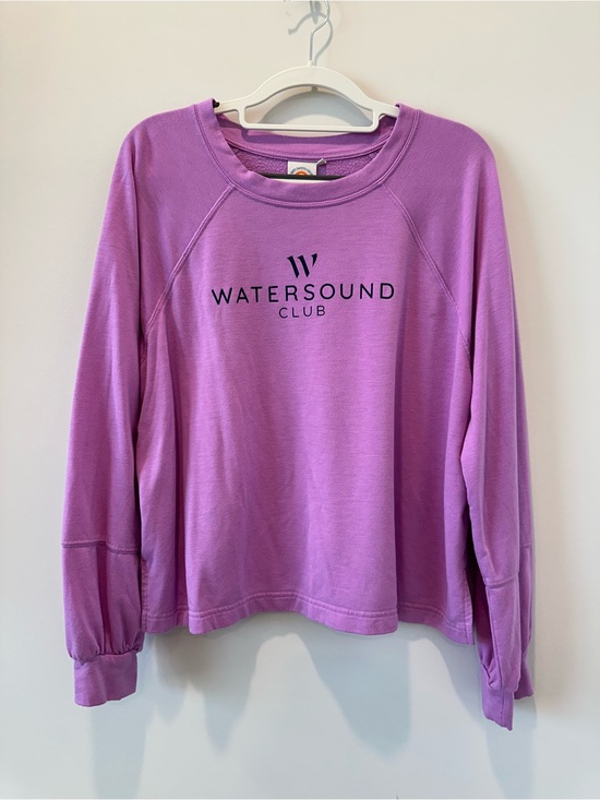 Always smooth sailing Tops - Women’s Watersound Club Size Medium Pullover Crewneck Sweatshirt Pink Purple